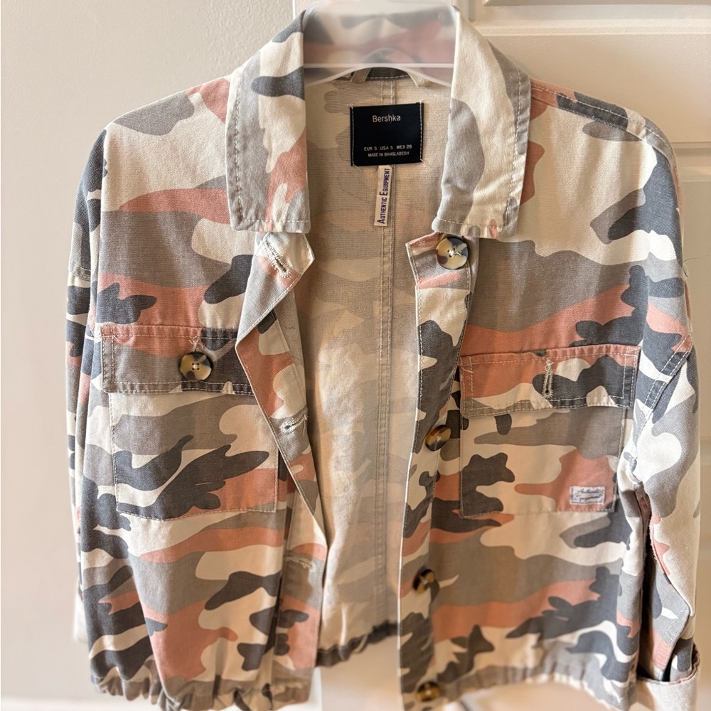 Bershka Camouflage Jacket